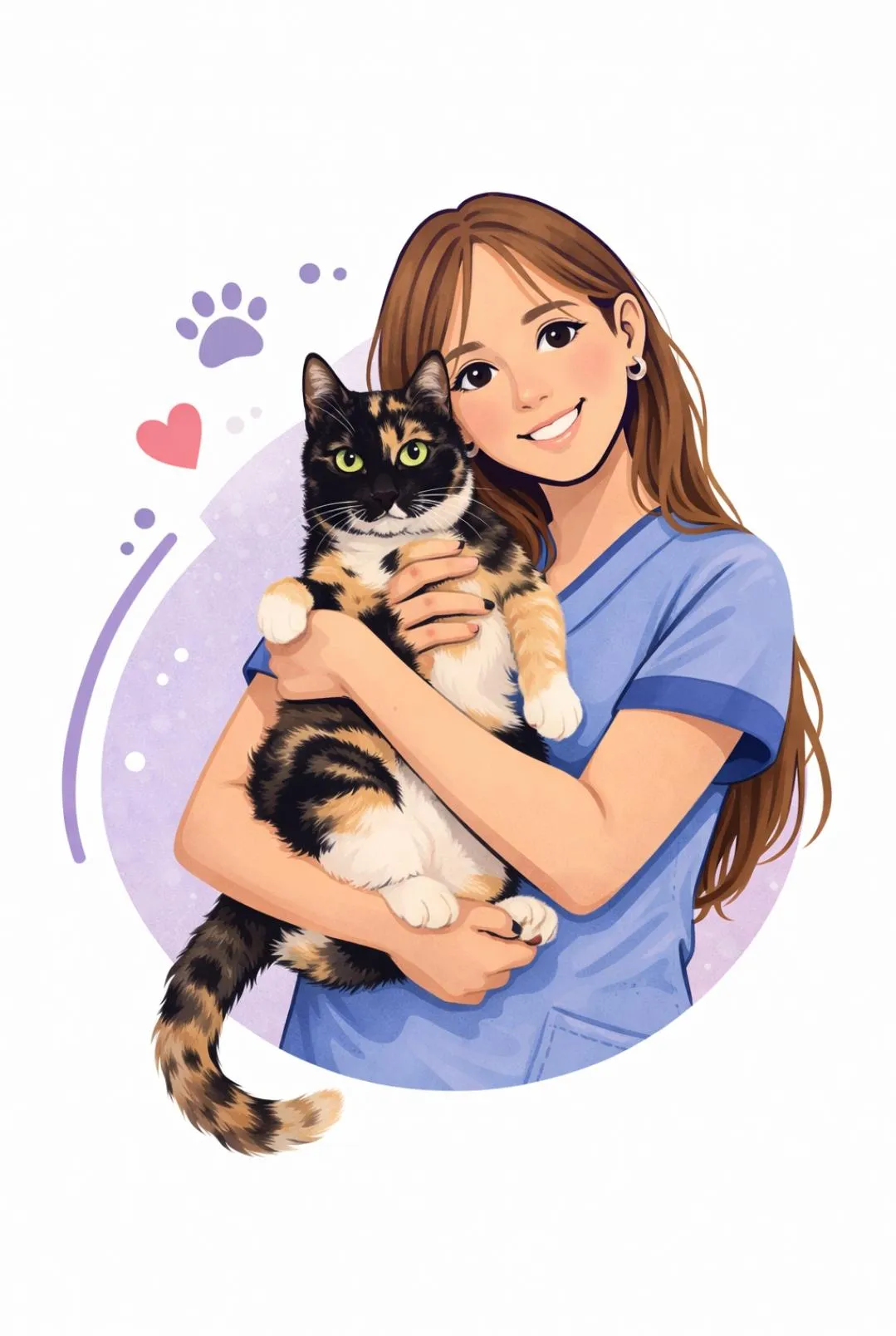 Dra. Katerina con un gatito